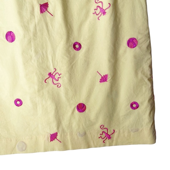 Lilly Pulitzer Monkey Embroidered White Label Skirt Size 4 - Picture 3 of 6